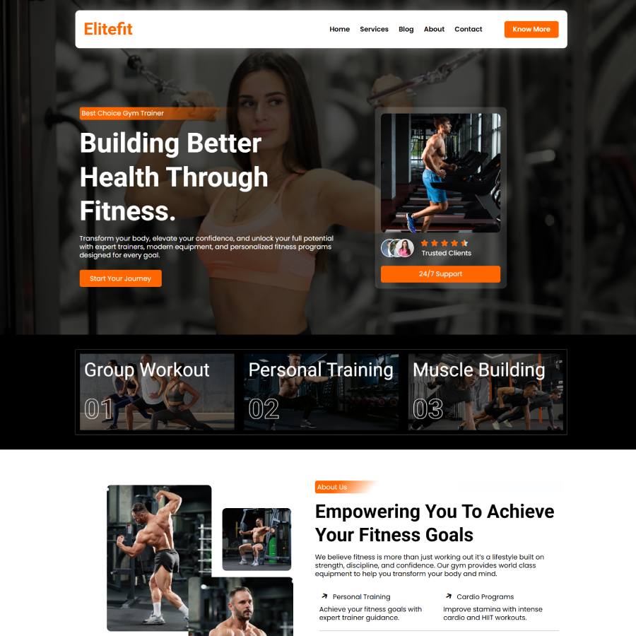 EliteFit - szablon Sports