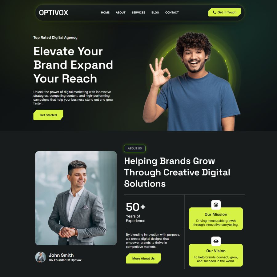 Optivox - szablon Software