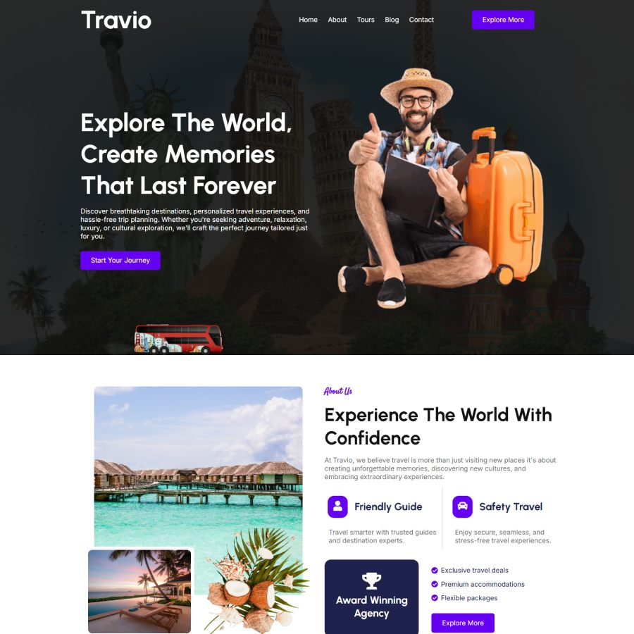 Travio - szablon Travel