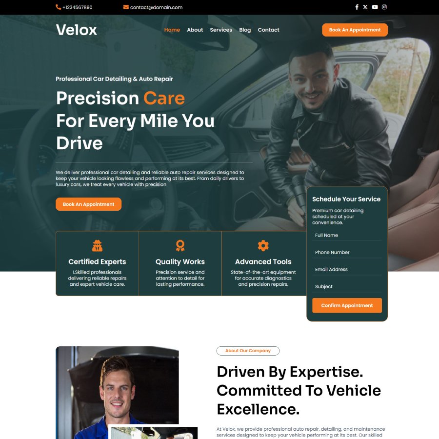 Velox - szablon Web Design